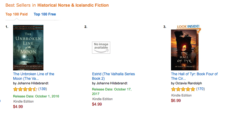 Amazon Best Sellers in Historical Norse & Icelandic Fiction